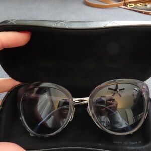 CHANEL #4208 Occhiali Da Sole Blue Sunglasses- Hardly Worn